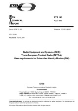 Die Norm ETSI ETR 295-ed.1 15.8.1996 Ansicht