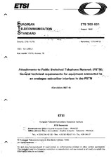 Die Norm ETSI ETS 300001-ed.1 15.8.1992 Ansicht