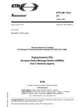 Die Norm ETSI ETS 300133-3-ed.1/Amd.1 12.1.1994 Ansicht