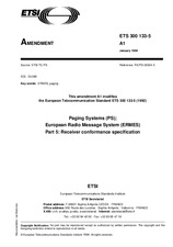 Die Norm ETSI ETS 300133-5-ed.1/Amd.1 12.1.1994 Ansicht