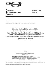 Die Norm ETSI ETS 300141-4-ed.1 31.10.1996 Ansicht