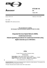 Die Norm ETSI ETS 300143-ed.1/Amd.1 15.1.1996 Ansicht