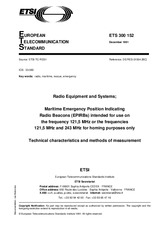 Die Norm ETSI ETS 300152-ed.1 31.12.1991 Ansicht