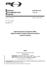 Die Norm ETSI ETS 300175-3-ed.1 21.10.1992 Ansicht