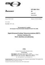 Die Norm ETSI ETS 300175-6-ed.2/Amd.1 31.8.1997 Ansicht