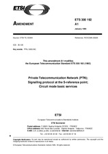 Die Norm ETSI ETS 300192-ed.1/Amd.1 15.1.1996 Ansicht