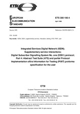 Die Norm ETSI ETS 300195-4-ed.1 15.4.1998 Ansicht