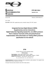 Die Norm ETSI ETS 300195-6-ed.1 30.9.1998 Ansicht