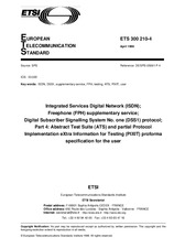 Die Norm ETSI ETS 300210-4-ed.1 15.4.1998 Ansicht