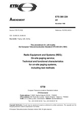 Die Norm ETSI ETS 300224-ed.1/Amd.1 15.11.1996 Ansicht