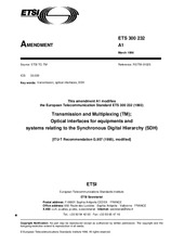 Die Norm ETSI ETS 300232-ed.1/Amd.1 15.3.1996 Ansicht