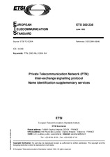 Die Norm ETSI ETS 300238-ed.1 1.6.1993 Ansicht