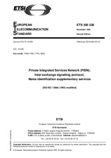 Die Norm ETSI ETS 300238-ed.2 15.11.1995 Ansicht