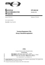 Die Norm ETSI ETS 300242-ed.1 31.12.1992 Ansicht