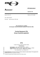 Die Norm ETSI ETS 300242-ed.1/Amd.1 15.9.1994 Ansicht