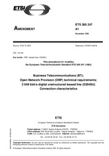 Die Norm ETSI ETS 300247-ed.1/Amd.1 30.11.1995 Ansicht