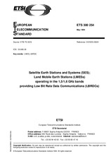 Die Norm ETSI ETS 300254-ed.1 10.5.1994 Ansicht