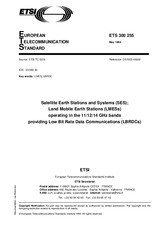 Die Norm ETSI ETS 300255-ed.1 10.5.1994 Ansicht