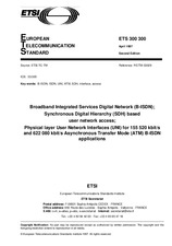 Die Norm ETSI ETS 300300-ed.2 30.4.1997 Ansicht