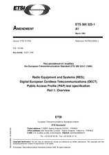 Die Norm ETSI ETS 300323-1-ed.1/Amd.1 15.3.1995 Ansicht