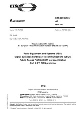 Die Norm ETSI ETS 300323-6-ed.1/Amd.1 15.3.1995 Ansicht