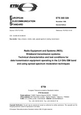 Die Norm ETSI ETS 300328-ed.2 30.11.1996 Ansicht