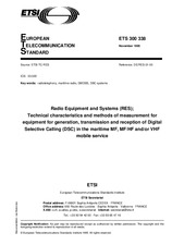 Die Norm ETSI ETS 300338-ed.1 15.11.1995 Ansicht