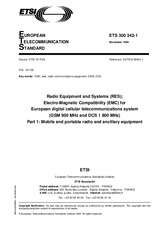 Die Norm ETSI ETS 300342-1-ed.1 15.11.1994 Ansicht