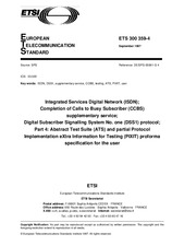 Die Norm ETSI ETS 300359-4-ed.1 30.9.1997 Ansicht