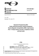 Die Norm ETSI ETS 300386-1-ed.1 14.12.1994 Ansicht