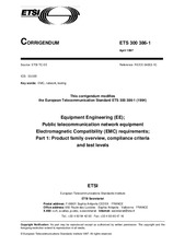 Die Norm ETSI ETS 300386-1-ed.1/Cor.1 15.4.1997 Ansicht