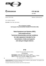 Die Norm ETSI ETS 300390-ed.1/Cor.1 15.6.1996 Ansicht