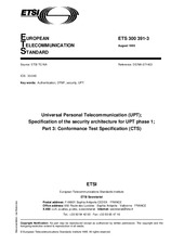 Die Norm ETSI ETS 300391-3-ed.1 8.8.1995 Ansicht