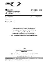 Die Norm ETSI ETS 300392-10-13-ed.1 15.4.1996 Ansicht