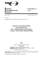 Die Norm ETSI ETS 300392-11-7-ed.1 14.4.2000 Ansicht