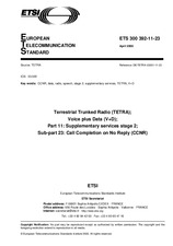 Die Norm ETSI ETS 300392-11-23-ed.1 14.4.2000 Ansicht