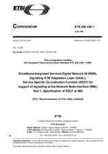 Die Norm ETSI ETS 300438-1-ed.1/Cor.1 15.6.1996 Ansicht