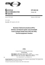 Die Norm ETSI ETS 300453-ed.1 28.2.1996 Ansicht