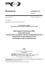 Die Norm ETSI ETS 300471-ed.1/Cor.1 30.4.1996 Ansicht