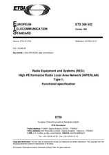 Die Norm ETSI ETS 300652-ed.1 15.10.1996 Ansicht