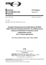 Die Norm ETSI ETS 300663-1-ed.1 15.9.1996 Ansicht