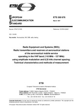 Die Norm ETSI ETS 300676-ed.1 15.3.1997 Ansicht