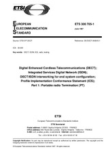 Die Norm ETSI ETS 300705-1-ed.1 15.6.1997 Ansicht