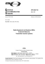 Die Norm ETSI ETS 300718-ed.1 15.3.1997 Ansicht