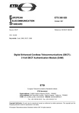 Die Norm ETSI ETS 300825-ed.1 15.10.1997 Ansicht