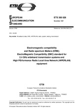 Die Norm ETSI ETS 300826-ed.1 30.11.1997 Ansicht