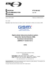 Die Norm ETSI ETS 300922-ed.1 30.4.1997 Ansicht