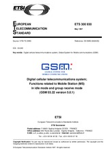 Die Norm ETSI ETS 300930-ed.1 30.5.1997 Ansicht