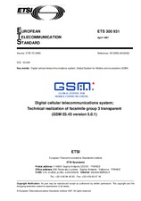 Die Norm ETSI ETS 300931-ed.1 30.4.1997 Ansicht