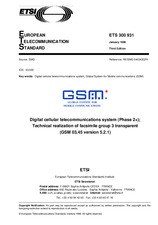 Die Norm ETSI ETS 300931-ed.3 30.1.1998 Ansicht